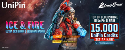 [Valentine Event] Top Up Blood Strike di UniPin & Raih Cashback 15.000 UniPin Credits Setiap Hari